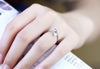 925 Stamp Silver Color Zircon Classics Adjustable Open Finger Rings For Women Girls Wedding Dorpshipping Anelli Party Jewelry