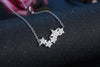 Zircon Six Star Pendants And Necklaces For Women 925 Stamp Silver Color Wedding Party Girl Jewelry Lovers Gift GaaBou