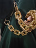 Ins the same thick plastic bag chain super chic lady messenger bag straps arm handbag chain bag parts