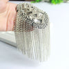 Handmade Shoulder Jewelry Tassel Rhinestones Epaulettes Clothing Accessories Brooch Epaulet Shoulder Brooches