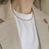 chain on the necklace Lobster clasp Gold Necklaces Linked Circle Necklaces for Women Minimalist Choker Necklace Jewelry 2022