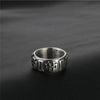 Retro Cross Pattern Ring Men's Ring Vintage Metal Silver-Plated Cross Ring Accessories Party Jewelry