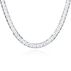 925 Stamped Silver Classic men's 8mm geometry Necklace for woman charm wedding party Jewelry Holiday gifts