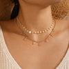 Tocona Shiny Crystal Stone Tassel Choker Neckalce for Women Gold Water Alloy Metal Clavicle Chain Party Jewelry Accessories