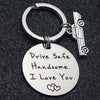 diy car keychain stainless steel keyring engraved Creative Gift