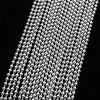 100% Stainless Steel Bead Chain For Jewelry Making 1.5/2/2.4mm Width Metal Beads Chains  20pcs