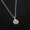 925 Stamped Silver beautiful  crystal diamond Pendant Necklace For Women fine Holiday gifts Wedding party Jewelry