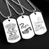 HANCHANG Jewelry Stainless Steel Dog Necklace Riverdale South Side Serpents Hat Pendant Necklace Bead Chain Collier