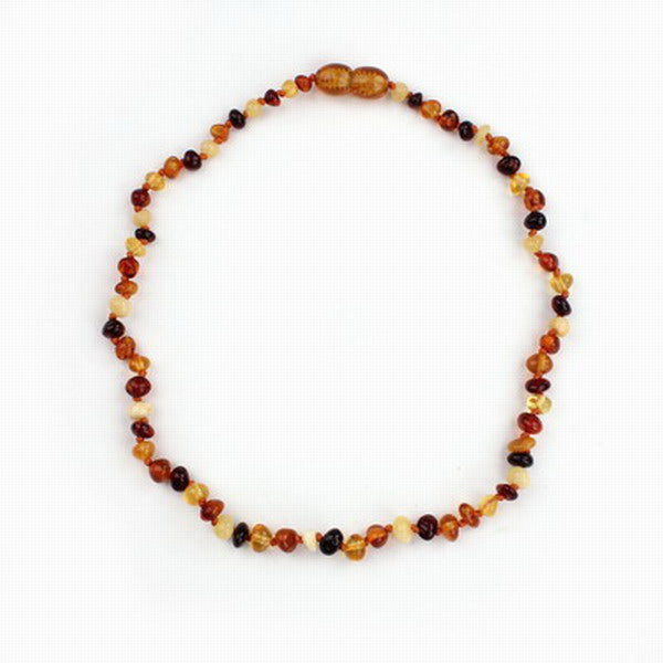 100% Amber Teething Necklace Polished Jewelry Natural Baltic Amber Beads New Necklace for Baby Girls Boys Birthd Gifts