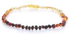 100% Amber Teething Necklace Polished Jewelry Natural Baltic Amber Beads New Necklace for Baby Girls Boys Birthd Gifts