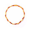 100% Baltic Amber Necklace Teething Jewelry Natural Amber Stones Collar Baby Necklace Anti Inflammatory with Jute Bag
