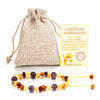 9 New Natural Amber Bracelets for Baby Women Turquiose Amethyst Strand Baltic Amber Beads Bracelet Handmade Baby Jewelry