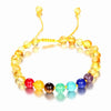 Amber Adjustable Bracelets Handmade Genuine Amber Beads Bracelet Original Fine Jewelry 7 Chakra Stones for Baby Adult