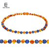 Amber Teething Necklace for Babies (Unisex) -Anti inflammatory , Certificated Natural Baltic Jewelry, Highest Quality