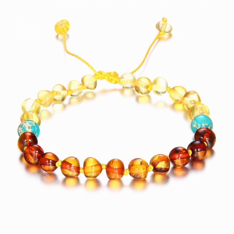 Baby Adult Amber Bracelet Anklet Best Natural Jewelry Gifts for Women Ladies Girls Handmade Multi Color Strand Bijoux