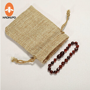 Baby Amber Bracelets Handmade Jewelry Original Baltic Ambar Beads Strand Anklets Pulseras for Kids Adults Women Girls