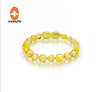 Baby Amber Bracelets Handmade Jewelry Original Baltic Ambar Beads Strand Anklets Pulseras for Kids Adults Women Girls