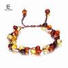 Baltic Amber Teething Bracelet for Baby Baroque Beads Adjustable Natural Ambar Jewelry for Women Birthd Present gifts