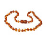 Baroque Amber Necklace for Children Authentic Genuine Polished Cherry Cognac Rainbow Honey Baby Baltic Amber Necklace
