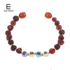 Creative Design Amber Bracelet Baltic Amber Beads Customized Name Jewelry Mom Baby Gift Bracelet Personalized Bojioux
