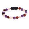 Customizable Amber Bracelets with Natural Rose Quartz Original Jewelry for Adult Baby Anklets Fancy Baltic Amber Gift