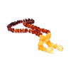Genuine Amber Necklaces for Women Baby Jewelry Raw Baroque Beads with Amethyst Natural Amber Screw Clasp Jewelry Gift