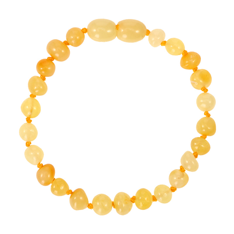 Honey Amber Bracelets for Baby Anklets 14cm-20 cm Handmade Original Jewelry Baltic Ambar Beads for Women Adults gifts