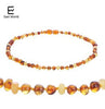 Natural Amber Necklace Supply Certificate Authenticity Genuine Baltic Amber Beads Baby Necklace Jewelry for Adult Kid