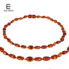 Natural Amber Necklace for Baby Baroque Baltic Bean Amber Beads Jewelry Natural Stone Collar Jewelry Supplier 5 Color