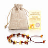 Natural Honey Amber Bracelets for Women Lapis Lazuli Stone Strand Baltic Amber Beads Bracelet Adjustable Baby Jewelry