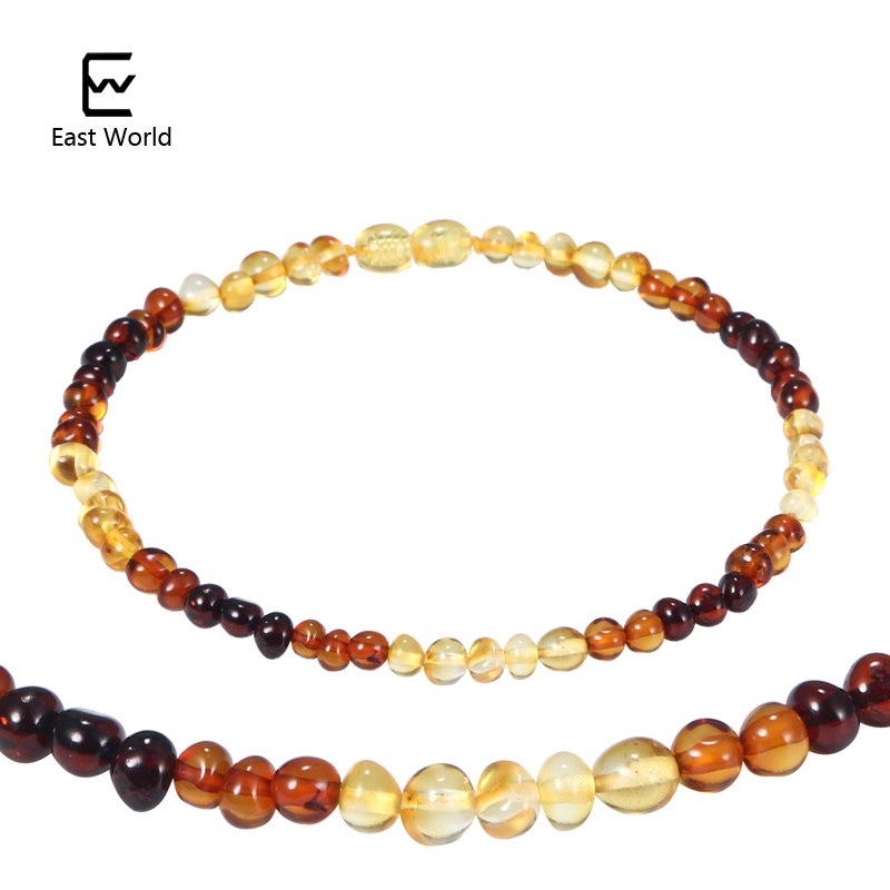 New Multi color Baltic Amber Necklace for Baby Natural Amber Beads Women Jewelry Gift Suppliers Amber Bracelets for baby