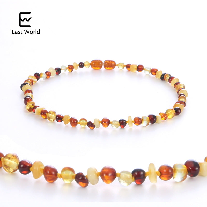 Original Amber Teething Necklace Natural Baltic Gemstone Jewelry Christmas Gifts kehribar bebek 2000+ Instagram Likes