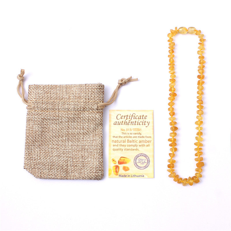 Raw Amber Necklace for Children Multicolor Baby Jewelry Certificate Baltic Natural Amber Beads Collar True Best Gifts