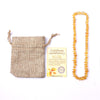 Unpolished Amber Teething Necklace for Baby Jewelry Certificated Real Baltic Raw Amber Beads 5 New Designs Gifts