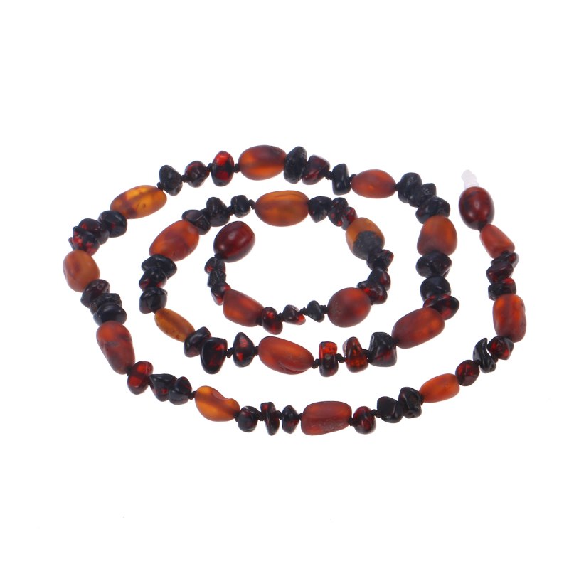 Women Amber Teething Necklace for baby Oval Amber Jewelry Natural Baltic Ambar Beads Female Necklace Party Birthd Gift