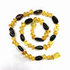 Women Amber Teething Necklace for baby Oval Amber Jewelry Natural Baltic Ambar Beads Female Necklace Party Birthd Gift