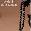 2020 New natural black stone bracelet Round Shape beads Prayer beads Islamic Muslim Tasbih Allah Rosary Free shipping