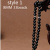 2020 New natural black stone bracelet Round Shape beads Prayer beads Islamic Muslim Tasbih Allah Rosary Free shipping
