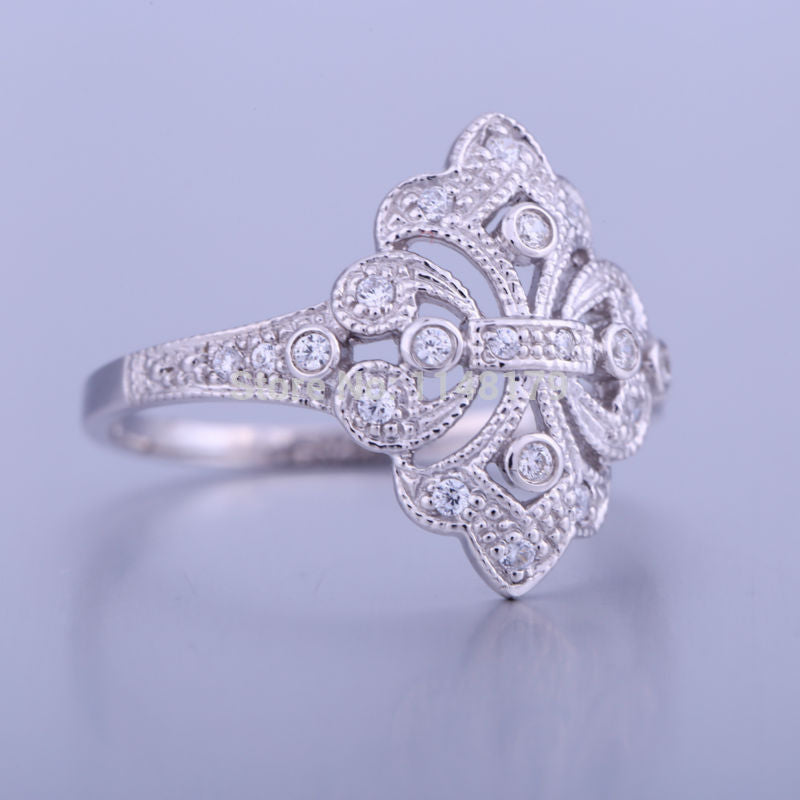 Jewelry Wedding Rings For Women's AAA Graded Cubic Zirconia Jewelry Sterling Silver 925 Ring Bijoux Femme