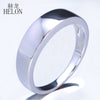 Real 925 Sterling silver simple elegant Trendy Fine Jewelry Engagement Wedding Anniversary Fine Ring Band Men's Style