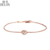 Solid 18k Rose Gold 0.16ct SI/H Full Cut Natural Diamonds Bracelet Chain Engagement Wedding For Women Fine Diamond Jewelry