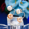 Popular Real 925 Sterling Silver Handmade Natural Pearl Designer Fashion Stud Earrings for Women 2020