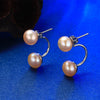 Popular Real 925 Sterling Silver Handmade Natural Pearl Designer Fashion Stud Earrings for Women 2020