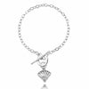 Saltwater Oyster Shape Pearl Cage Locket Charm Bracelet Chain Jewelry