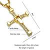 The Fast & The Furious Cross Men Pendant&Necklace Punk Dominic Toretto Cross Top Stainless Steel Titanium Necklaces Jewelry