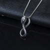 HNSP Gothic Snake Pendant Necklace For Women Men 3MM Stainless Steel Chain Neck Goth Jewelry Gift