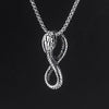 HNSP Gothic Snake Pendant Necklace For Women Men 3MM Stainless Steel Chain Neck Goth Jewelry Gift