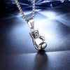 HNSP Hip Hop Boxing Glove Gold Pendant Necklace For Men Punk Jewelry With 50CM Thick Chain