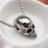 HNSP Hip-Hop Rock Skull Head Chain Pendant Necklace For Men Women Gothic Neck Gift