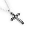 HNSP Multilayer Jesus Cross Chain Necklace Pendant For Men Women Neck Gold Black Blue Silver Color Male Gift
